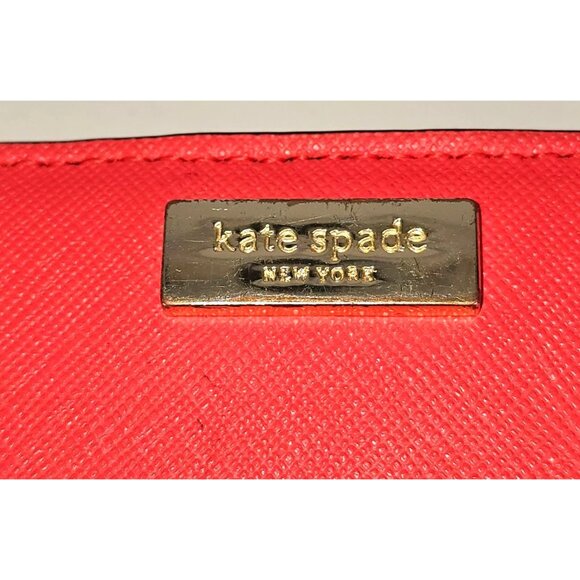 Kate Spade Women's Geranium Saffiano Leather Wallet Newbury Lane Stacy 292 - Picture 11 of 12